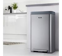 Cooks Professional Xl Pedal Bin 65L - Silver