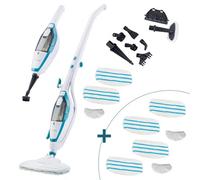 Cooks Professional Zennox Multifunctional Steam Mop With 6Pc Spare Mop Pad Set For Hard Floors, Carpets, Rugs, Worktops, Tiles & More