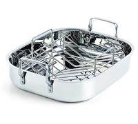 Cooks Standard 14-Inch by 12-Inch Stainless Steel Roaster with Rack, Rectangular