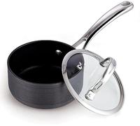 Cooks Standard NC-00340 Hard Anodize Premium Grade Nonstick Sauce Pan with Cover, 1-Quart