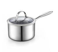 Cooks Standard Stainless Steel Saucepan with Lid, Multi-Ply Clad Sauce Pot 3-Quart, Silver