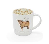 Cooksmart Angus Barrel Coffee Mug for Home, Office and Hot Drinks | British Designed, Ceramic Stoneware, Large Capacity, Comfortable Handle, Tea Time, Coffee Use, Durable Finish