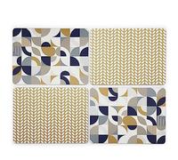 Cooksmart Bauhaus Geo Pack of 4 Table Placemats for Dining Tables