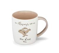 Cooksmart British Designed Barrel Coffee Mug | Ceramic Coffee Mugs for Home or Work | Large Mugs for Hot Drinks | Tea and Coffee Cups - Hare