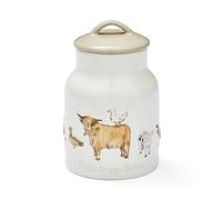 Cooksmart British Designed Biscuit Jar | Ceramic Biscuit Barrel for All Modern Kitchens | Large Biscuit Tin With Airtight Lid - Buttercup Farm