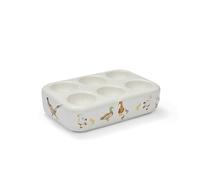 Cooksmart British Designed Ceramic Egg Holder | Egg Holder Storage Tray For All Egg Sizes | Egg Storage For All Types Of Kitchens - Buttercup Farm