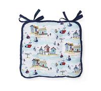 Cooksmart British Designed Chair Cushions | Chair Pads For Dining Chairs | Seat Cushions Great For Adding Extra Padding - Seaside