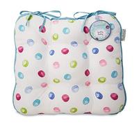 Cooksmart British Designed Chair Cushions | Chair Pads For Dining Chairs | Seat Cushions Great For Adding Extra Padding - Spotty Dotty