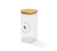 Cooksmart British Designed Large Glass Storage Jars | Glass Storage Jars For Kitchen With Modern Designs | Spaghetti Storage Jar or Pasta Containers - Bumble Bees