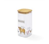 Cooksmart British Designed Large Glass Storage Jars | Glass Storage Jars For Kitchen With Modern Designs | Spaghetti Storage Jar or Pasta Containers - Buttercup Farm