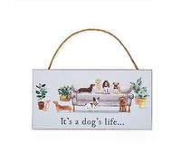 Cooksmart British Designed Motivational Quotes Plaque | Motivational Message Plaque For Home or Office | Great Friendship Gifts For Birthdays - Dog's Life