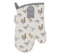 Cooksmart British Designed Oven Gloves | Modern Design Gauntlet Oven Gloves Heat Resistant | Oven Mitt or Baking Gloves Perfect For Modern Kitchens