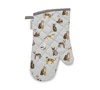 Cooksmart British Designed Oven Gloves | Modern Design Gauntlet Oven Gloves Heat Resistant | Oven Mitt or Baking Gloves Perfect For Modern Kitchens