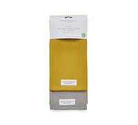 Cooksmart British Designed Pack of 2 Tea Towels | Luxury Tea Towels for Kitchen | Herringbone Organic Tea Towel Set