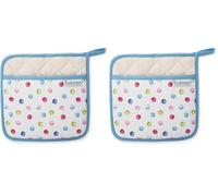 Cooksmart British Designed Pot Holders | British designed Pot Holders Heat Resistant Material | Pot Holder For Ovens - Spotty Dotty (Pack of 2)