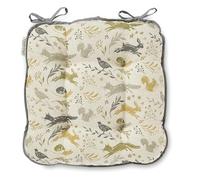 Cooksmart British Designed Seat Pad | Chair Pads For Dining Chairs | Seat Cushions Great For Adding Extra Padding - Woodland