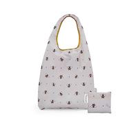 Cooksmart British Designed Small Eco Bag | Small Eco Bags With Handles Great For On The Go | Eco Friendly Option For Shopping Bags - Bumble Bees