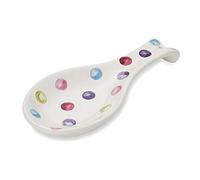 Cooksmart British Designed Spoon Rest | Spoon Rests for All Type of Spoons | Kitchen Spoon Rest for All Types of Kitchens - Spotty Dotty