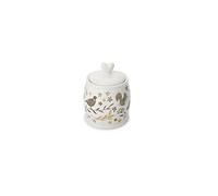 Cooksmart British Designed Sugar Bowl with Lid | Ceramic Sugar Pot with Modern Designs | Sugar Bowls with Lids Perfect for Any Kitchen - Woodland