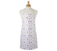 Cooksmart British Designed Waterproof PVC Apron | Wipe Down Aprons For Women & Men For Cleaning Or Kitchen | Waterproof Apron For Women & Men - Spotty Dotty