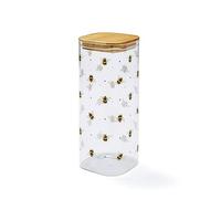 Cooksmart British Designed X-Large Glass Storage Jars | Glass Storage Jars For Kitchen With Modern Designs | Spaghetti Storage Jar or Pasta Containers - Bumble Bees