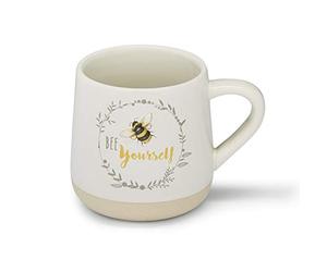 Cooksmart Bumble Bees Ceramic Bell Mug for Tea & Coffee | British Designed, Large Capacity, Hot Drinks, Home, Office, Comfortable Handle, Durable Stoneware, Everyday Use