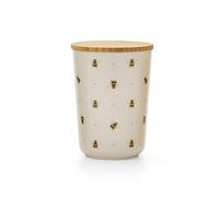 Cooksmart Bumble Bees Kitchen Storage Canister with Bamboo Lid