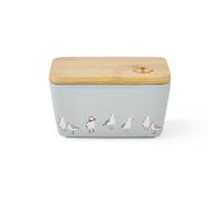 Cooksmart Butter Dish with Lid | Large Ceramic Butter Dish for All Types of Kitchens | Coastal Birds
