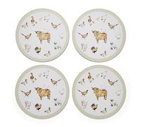 Cooksmart Buttercup Farm Pack of 4 Table Placemats for Dining Tables | British Designed, Heat Resistant Surface, Table Protection, Easy Clean, Dining Accessory, Kitchen Use, Everyday Meals