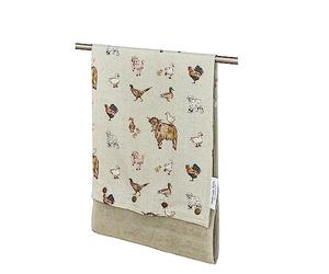 Cooksmart Buttercup Farm Roller Towel for Kitchen and Bathroom Use | British Designed, Absorbent Fabric, Hanging Towel, Kitchen Accessory, Bathroom Use, Easy Care, Everyday Home Essential