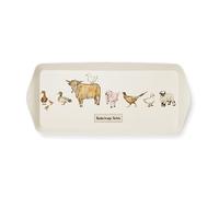 Cooksmart British Designed Small Serving Tray | Dinner Tray For Multiple Uses Around The Home | Trays For Food Serving Or Drinks Serving - Buttercup Farm