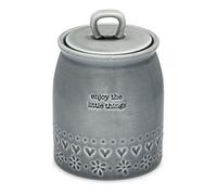 Cooksmart Ceramic Airtight Storage Jars | Storage Jars & Canisters Perfect For Pasta Storage & Rice Storage | Storage Jars With Lids For All Type Of Foods - Purity