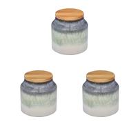 Cooksmart Ceramic Canister | Tea & Sugar Canisters For All Kitchens | Coffee & Tea Storage Jars With Modern Designs (Pack of 3)