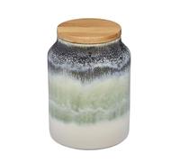 Cooksmart Ceramic Coffee Storage Canister with Airtight Lid | British Designed, Tea & Sugar Container, Durable Stoneware, Kitchen Countertop, Food Safe, Refillable, Everyday Storage