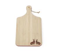 Cooksmart Christmas Heritage Hare Bamboo Paddle Board | Durable Wooden Chopping Board for Kitchen | Eco-Friendly Bamboo Cutting Board for Food Preparation | Paddle Serving Board for Cooking & Dining