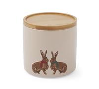 Cooksmart Christmas Heritage Hare Single Canister | Airtight Storage Jar for Biscuits, Tea, Coffee & Sugar | Durable Kitchen Canister with Rustic Hare Design | Essential Food Storage for Home & Pantry