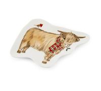 Cooksmart Christmas On The Farm Ceramic Tea Bag Tidy Dish