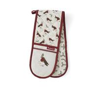 Cooksmart Christmas Robins Retreat Double Oven Glove