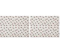 Cooksmart Christmas Robins Retreat Set of 4 Placemats | Decorative Table Placemats with Festive Robin Design | Non-Slip, Washable Kitchen Table Mats | Stylish Dining for Home & Entertaining