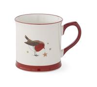 Cooksmart Christmas Robins Retreat Tankard Mug | Large Ceramic Coffee Mug with Festive Robin Design | Perfect Tea Cup or Coffee Cup for Home, Office & Special Occasions | Gift for Women & Men