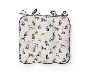 Cooksmart Curious Cats Chair Cushion for Dining Chairs
