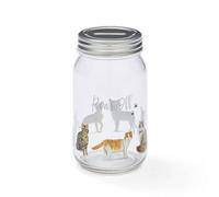 Cooksmart British Designed Money Jar | Money Box For Saving Cash or Coins | Piggy Bank For Adults & Family - Curious Cats