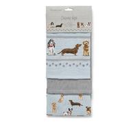 Cooksmart Curious Dogs Tea Towel 3Pk One Colour (One Size)