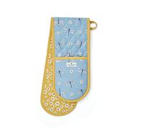 Cooksmart Double Oven Gloves Heat Resistant | British Designed Heat Resistant Oven Gloves | Modern Oven Mitt & Potholder for Home Cooking | Maximum Heat Protection Kitchen Oven Gloves - Curious Dogs