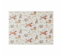 Cooksmart Forest Fable Glass Worktop Saver, Tempered Glass Board | British designed, woodland artwork, heat-resistant surface, kitchen protector, durable construction, handwash only