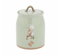 Cooksmart Forest Fable Green Ceramic Canister | British Designed Kitchen Storage Jar | Woodland Animal Print | Durable Stoneware Container | Stylish & Practical Farmhouse Kitchen Accessory