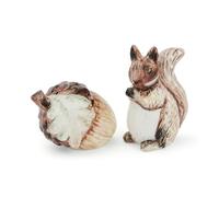 Cooksmart Forest Fable Salt & Pepper Shakers | British Designed Hand-Painted Ceramic Set | Woodland-Inspired Acorn & Owl Design | Rustic Farmhouse Tableware | Stylish & Practical Kitchen Accessory