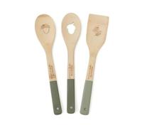 Cooksmart Forest Fable Set of 3 Bamboo Utensils | British Designed Eco-Friendly Kitchen Tools | Etched Woodland-Inspired Design | Durable & Lightweight Cooking Utensils | Handwash Only