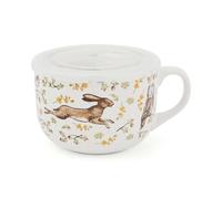 Cooksmart Forest Fable Stoneware Soup Mug with Lid, 600 ml