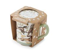 Cooksmart Forest Fable Tankard Mug & Coaster Set | British Designed New Bone China Mugs | Woodland-Inspired Coffee & Tea Set | Rustic Farmhouse Drinkware | Dishwasher Safe Mug & Wipe Clean Coaster